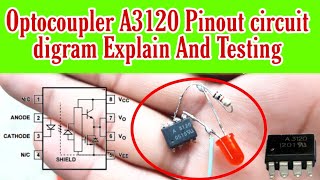 How to test hcpl A3120 igbt gate driver | hcpl A3120 testing | vfd repairing lab | A3120 creative