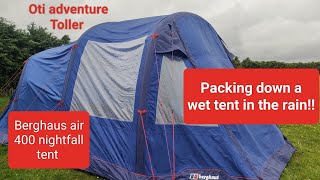 Berghaus air 400 nightfall - How to pack down a wet tent, hints and tips!