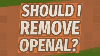 Should I remove OpenAL?