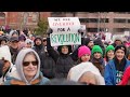 protest against donald trump live thousands attend ahead of inauguration