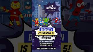 EaziInvites I Superhero Birthday Party Invitation Templates