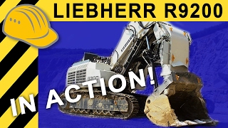 Liebherr R 9200 Bagger im Einsatz - Doku im Steinbruch -  4K/UHD