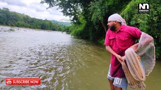 വല വീശി മീൻപിടുത്തം #Fishing by fishnet#kerala_fishing#Fishing_kerala ചാലിയാർ പഴുയയിലെ മീൻപിടിത്തം