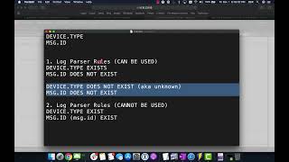 Log Parser Rules