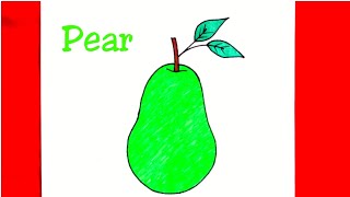 How to draw pear || Step by step for kids || Pear drawing|| MASTER Arts and Vlogs