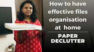 How to have effective files / documents organisation at home in Tamil