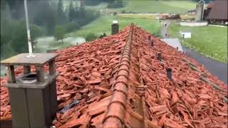 Storm in Lucerne, Switzerland 60 million francs damage | Grosse Schäden nach Unwetter im Luzern