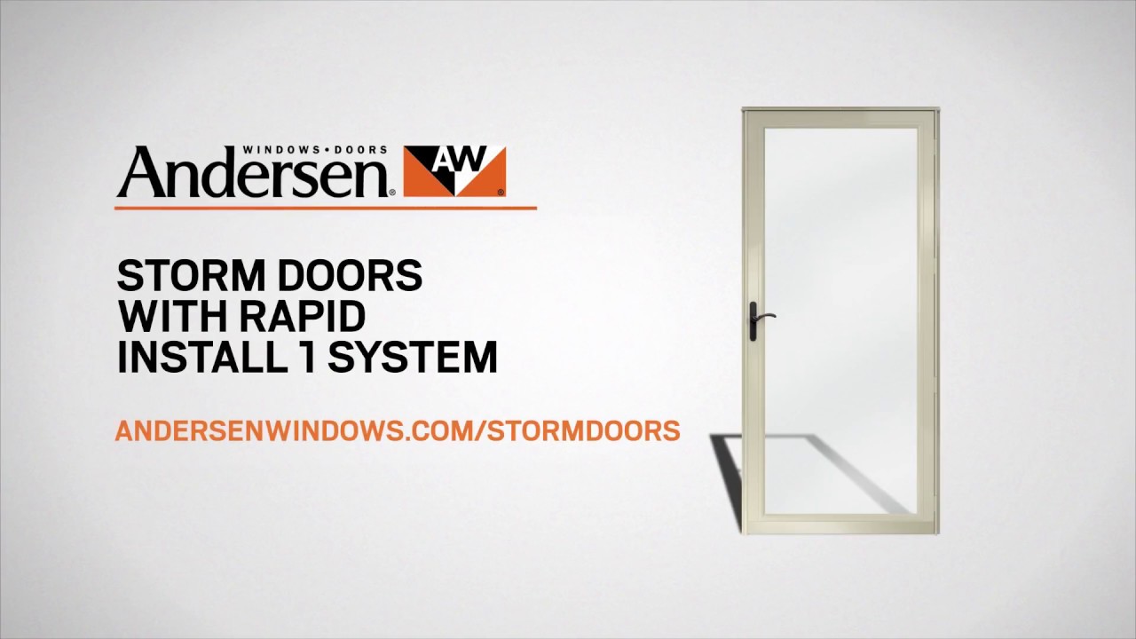 One-Hour Storm Door Installation: Rapid Install 1 System Installation ...