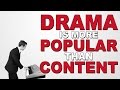 DRAMA is more popular than CONTENT