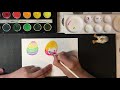 watercolour painting tutorial for beginners easter eggs happy easter ep1 初级水彩画 复活蛋 复活节