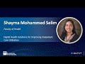 Visualise Your Thesis (VYT) 2022 People's choice – Shayma Mohammed Selim , QUT Faculty of Health