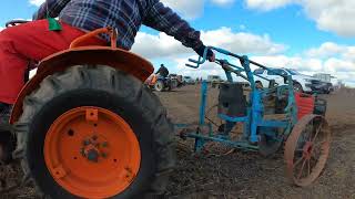 1975 Kubota B7000D 4WD 0.6 Litre 2-Cyl Diesel Mini Tractor (14 HP) with Ransomes Plough