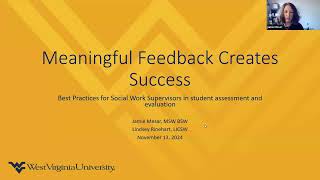 Field Assessment Training for Supervisors