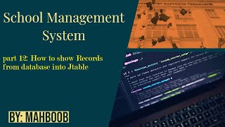 how to show records from sql server database into jTable in java