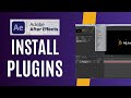 How to install plugins adobe after effects