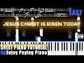 Jesus Christ is Risen Today - Piano tutorial with Sheet Music Easy