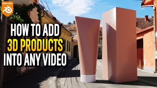 How to Add 3D Products Into ANY Video in Blender | Beginner Camera Tracking Tutorial
