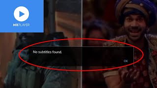How To Fix Mx Player No Subtitles Found. Problem Solve