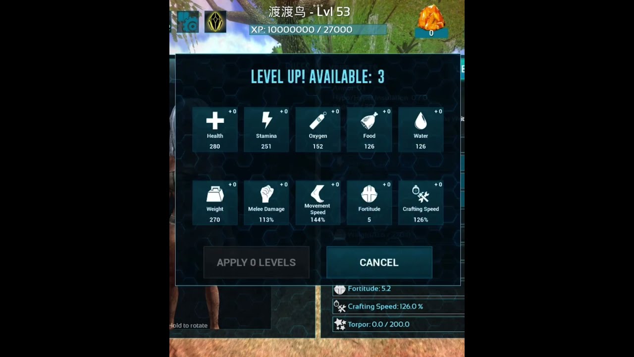 ARK MOBILE - PVP  PLAYER STATS