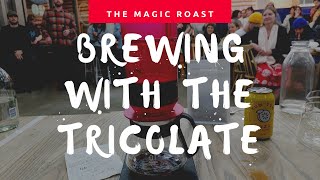 Brewing with the Tricolate coffee brewer