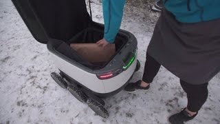 Estonian robots make food deliveries