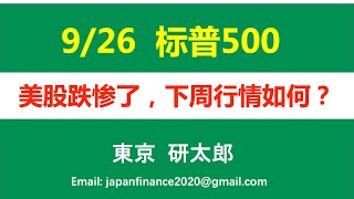 (192) 【江恩四方图】美股跌惨了！下周行情如何？~美股标普500・SP500 指数解读