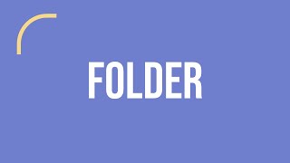 What Is a Folder? | Computer Vocabulary (Plain English)