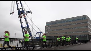 Harbour Run 2019: obstacle course dwars door de haven van Rotterdam