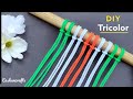 Independence Day Wall Hanging | Tricolor Flower Wall Hanging | 15 August Macrame Craft