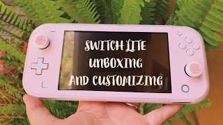 ✨🌸 UNBOXING AND CUSTOMIZING MY NINTENDO SWITCH LITE IN GRAY 🌸✨
