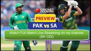 Pakistan vs South Africa 5th ODI 2019 Live Streaming PAK vs SA Highlights 29, January 2019