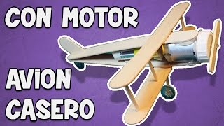 Cómo Hacer un Avión Eléctrico Casero de Juguete de Madera con Motor