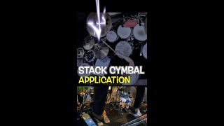 Stack cymbal application3 #Shorts