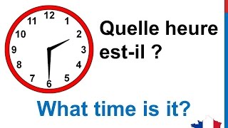 French Lesson 11 Tell time in French What time is it - Quelle heure est-il Decir la hora en francés