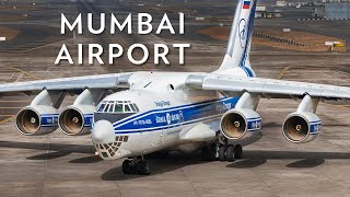 Volga Dnepr Ilyushin il-76 (IL76) Takeoff From Mumbai International Airport