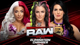 RAW || Zelina Vega Vs Katana Chance Vs Tessa Blanchard || Elimination Chamber Qualifying Match ||