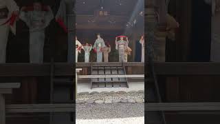 👘🎶　９　#Full Clip #KOMORO-NARESO BUSHI #Traditional #Danse #Mokuyou-Kai Group - asukuni #Jinja #Shrine