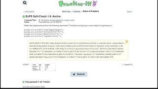 Java Practice-it Introduction to Java Programming | Self-Check: 1.9 Archie