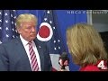 Donald Trump cuts interview short with NBC4's Colleen Marshall