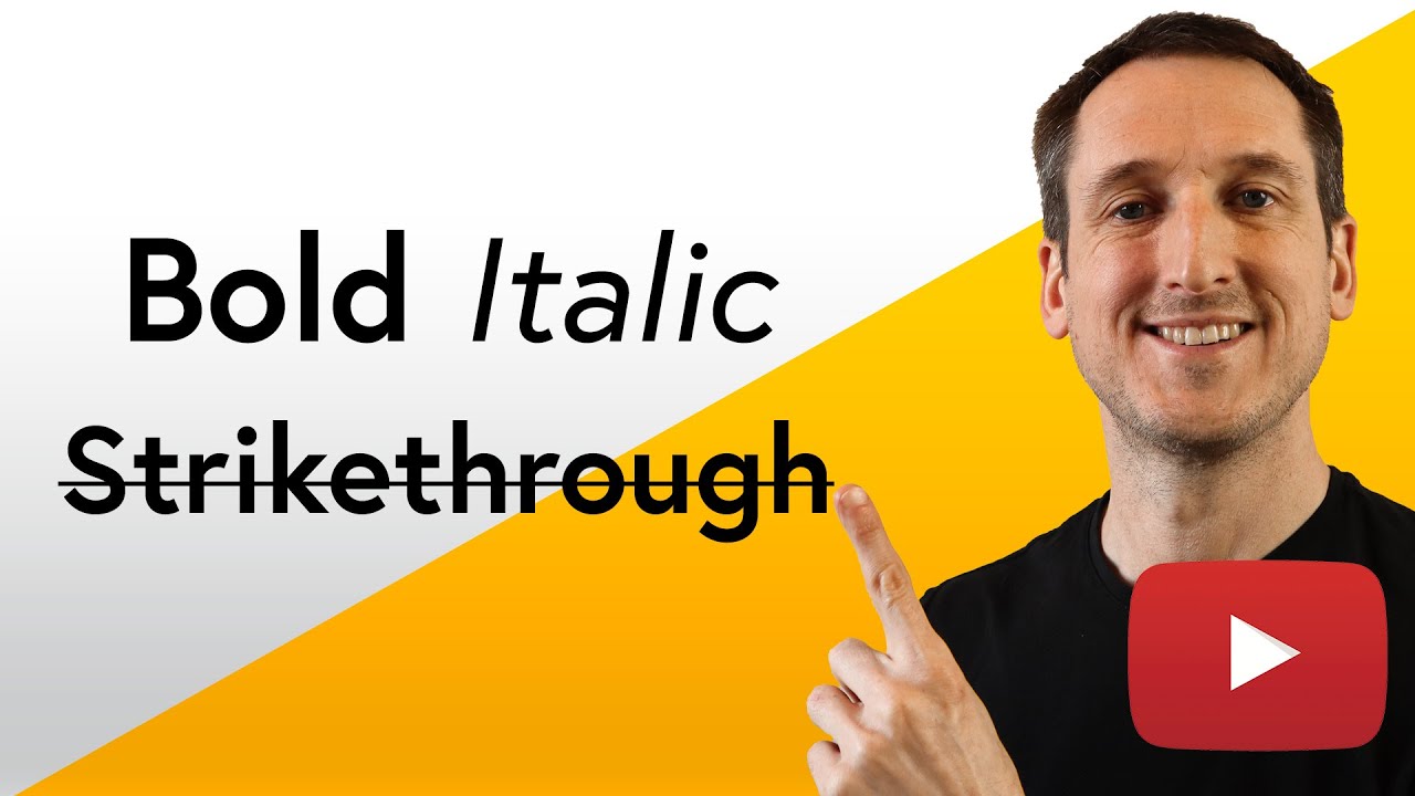 How To Make Text Bold In Youtube Description Youtube