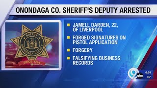 Onondaga County Sheriff’s Deputy arrested for forgery and falsifying business records