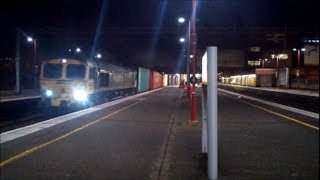 (HD) Freightliner 66566 Departs Birmingham International with a 2 tone (07/12/12)