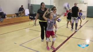 Volleyball serving for beginning players