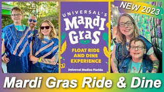 UNIVERSAL STUDIOS | MARDI GRAS RIDE & DINE | EVERYTHING YOU NEED TO KNOW | FEB 2023
