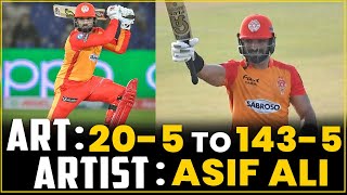 Asif Ali Is On Fire | Islamabad United vs Lahore Qalandars | PSL 2021 | MG2T