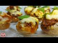 Stuffed Cheesy Mushrooms~Best Starter ~Kayal suvai