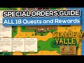 EVERY Special Order Quest and Reward - a Stardew Valley 1.5 Guide