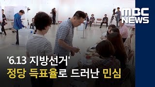 '6.13 지방선거' 정당 득표율로 드러난 민심 (2018.06.17/뉴스데스크/MBC)