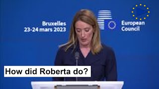 Roberta Metsola: EP President Press Conference Opening Statement