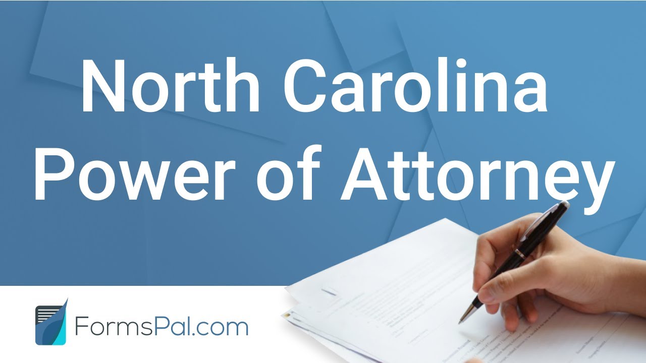 North Carolina Power Of Attorney - GUIDE - YouTube